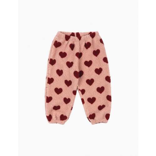 Jody Fleece Pants in Pink Hearts