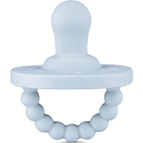 Ryan & Rose Cutie PAT Pacifier Teether (Flat, Blue)