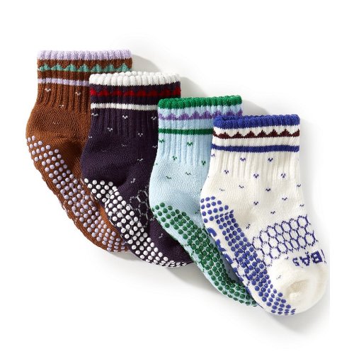Bombas Baby Holiday Gripper Calf Sock 4-Pack