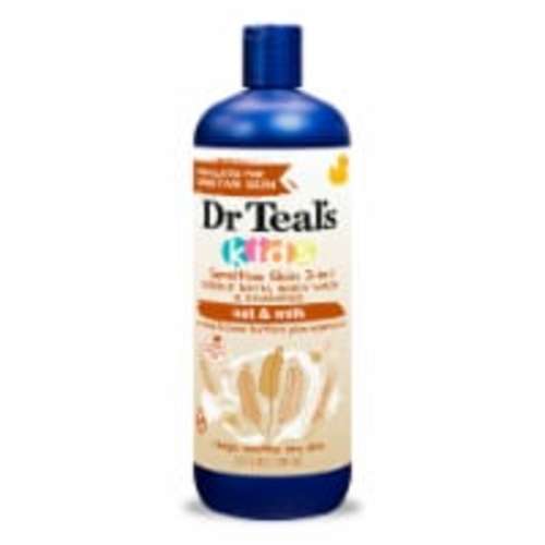 Dr Teal's® Kids Sensitive Skin Oat & Milk 3-in-1 Bubble Bath Body Wash & Shampoo, 20 fl oz