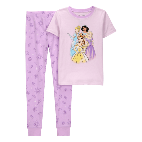 Kid Disney Princess Snug Fit Cotton 2-Piece Pajamas - Purple - Carter's | Carter's