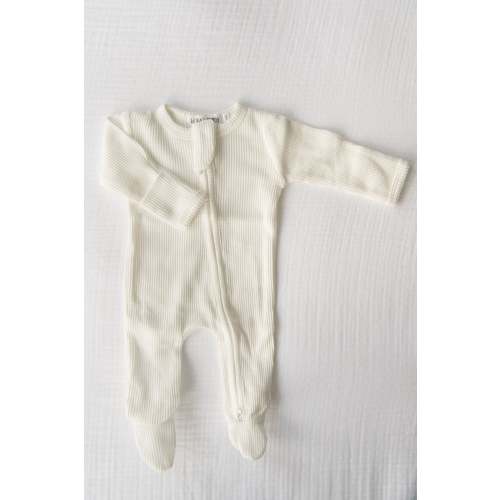 Organic Waffle Knit Footie