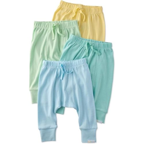 Unisex-Baby Jordan 4-Pack Jogger Pants 100% Organic Cotton Bottoms for Boys & Girls