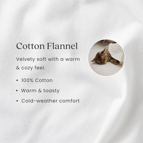 Classic Ultra-Cozy Cotton Velvet Flannel Fitted Bed Sheet