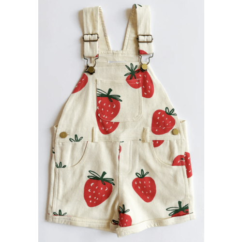 Printed Strawberries Shortalls