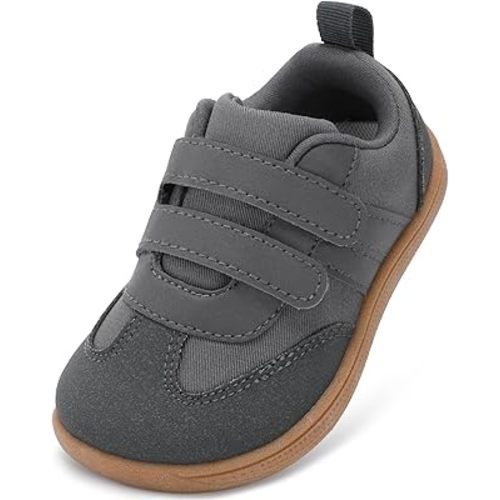 Toddler Wide Toe Box Shoes:Boys Barefoot Shoes Kids Walking Shoes Boy Sneakers Non-Slip Zero Drop Shoes,Toddler First Walking Shoes Comfort Tennis Outdoor Activities