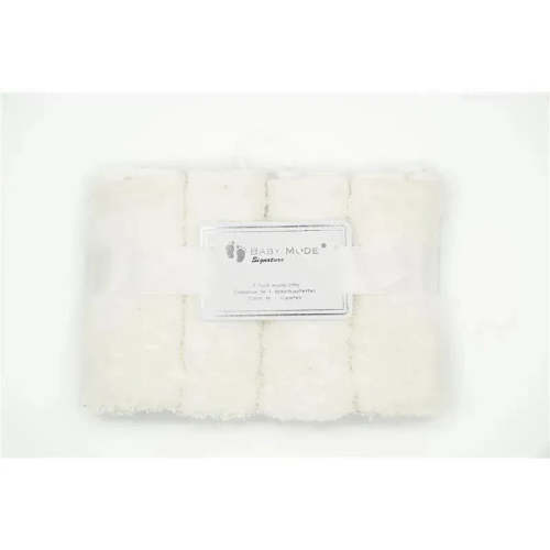 Rose Textiles All White Baby Washcloths