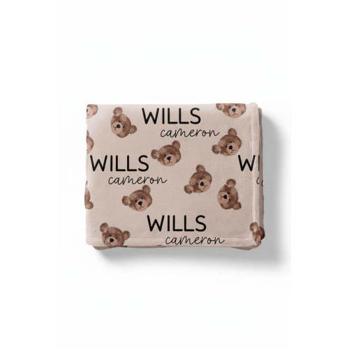 Teddy's Bears Personalized Kids Blanket