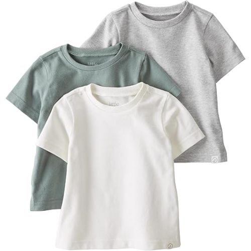 Little Planet by Carter's Unisex-Baby 3-Pack Tops Made with Organic Cotton
