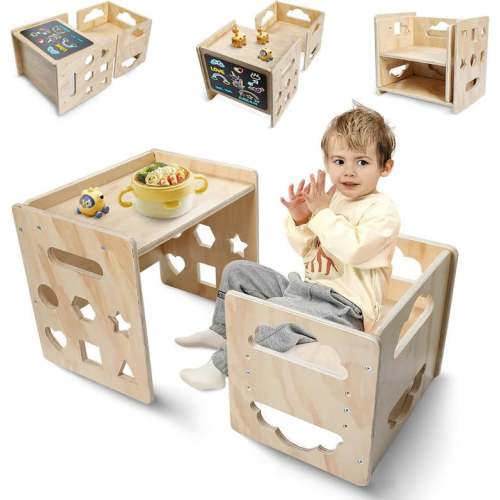 Toddlers Montessori Table and Chair Set - Peekajoy
