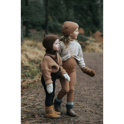 Footless Wooly tights with braces 6-12M I Cappuccino – Silly Silas