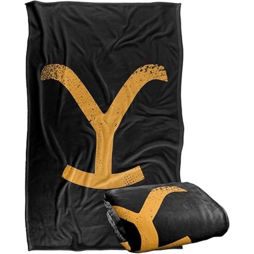 Yellowstone Blanket, 36"x58" Yellowstone Y Branding Logo Silky Touch Super Soft Throw Blanket Christmas Gift