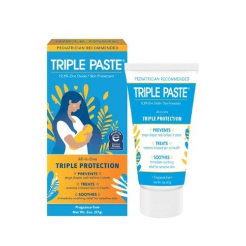 Triple Paste Zinc Oxide Diaper Rash Cream 2 Oz