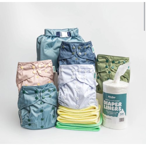 Best Selling Solids - 5-Pack New Parent Starter Bundle – Kinder Cloth Diaper Co.