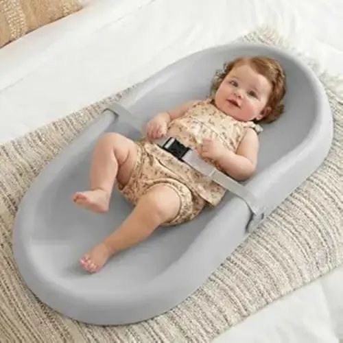 Mallify Wipe-Clean Changing Pad, Waterproof & Wipeable, Soft & Non-Slip Diaper Adjustable Safety Belt, Changing Pad for Dresser, Changing Table