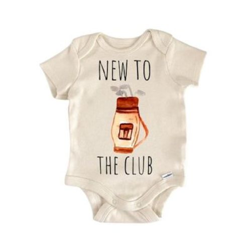 Golf Golfer Sports Newborn Baby Onesie® Bodysuit GS1 Multicolor 0-3M