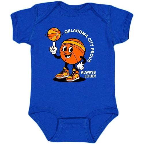 Hometown Proud, Always Loud Kid's Bodysuit for Basketball Fans