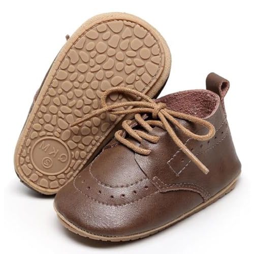 Greceen Infant Baby Boys Girls Leather Loafers Comfort Oxford Dress Wedding Shoes First Walker Outdoor Shoes Crib Shoes
