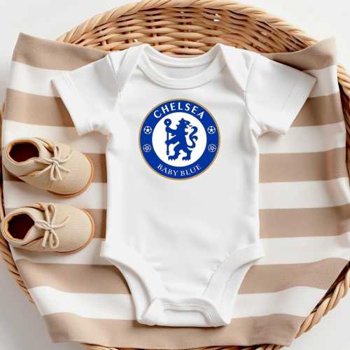 Baby Blue Onesie®, Premier League Inspired Bodysuit, Football Fan, Future Soccer Player, Baby Shower Gift, Gender Neutral