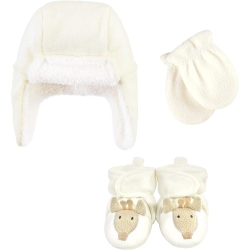 Hudson Baby Baby Hudson Baby Unisex Baby Trapper Hat, Mitten and Bootie Set 0-6 M