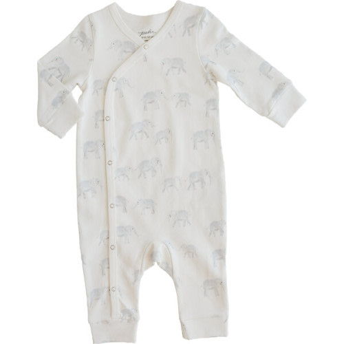 Follow Me Elephant Romper, Grey - Pehr | Maisonette
