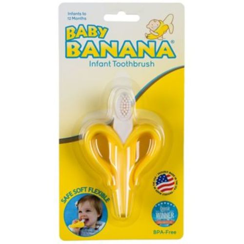 Baby Banana® Bendable Training Toothbrush for Infants - BANANA YELLOW - TOOTHBRUSH