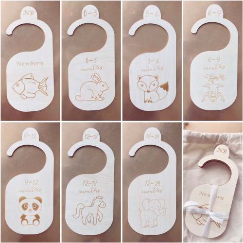 The Original Wood Baby Closet Dividers