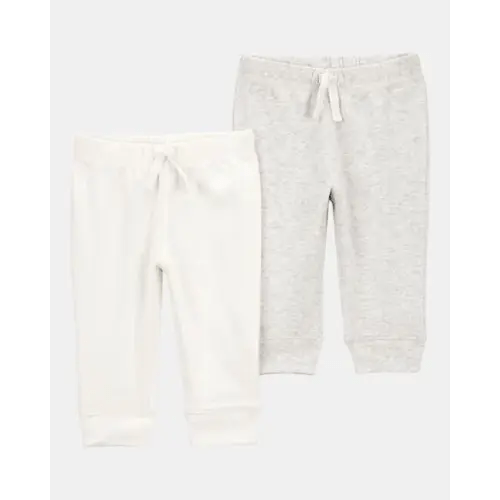 Baby 2-Pack Pull-On Pants - Ivory | Carter's