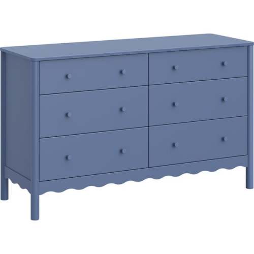 Swell 6-Drawer Assembled Dresserin Cove Blue