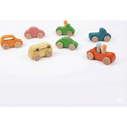 Avenlur Wooden Car Toy set - 10 Piece Set - Avenlur | Maisonette