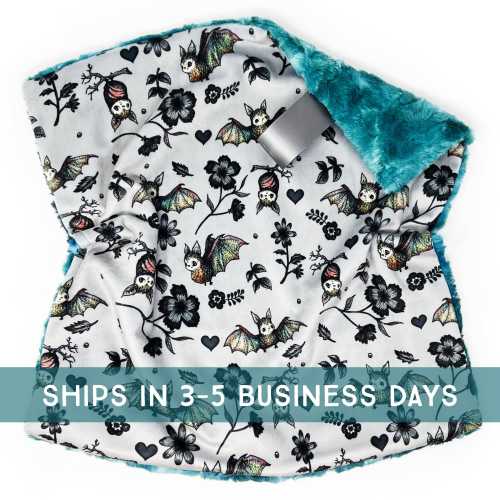 Lovey: Cute Little Gray Bats. Lovey. Bat Lovey. Halloween Lovey. Lovie. Baby Lovey. Minky Lovey. Gothic Baby. Halloween Baby. Baby Gift. PYO