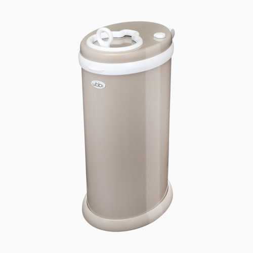 Ubbi Stainless Steel Diaper Pail - Taupe