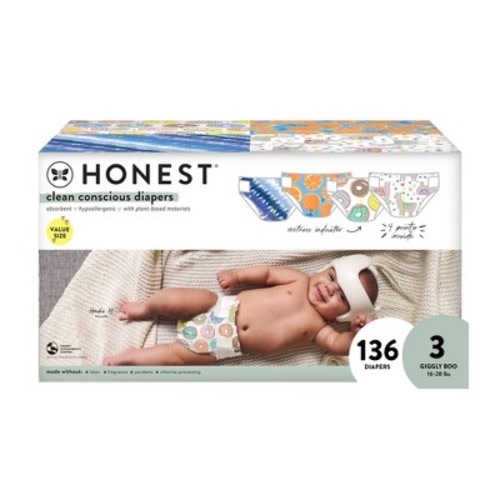 The Honest Company Clean Conscious Disposable Diapers - (select Size And Pattern)