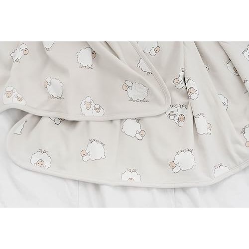 Woolino Toddler Blanket, Merino Wool, 4 Season Dream Blanket, 52.5” x 40”, Sheep