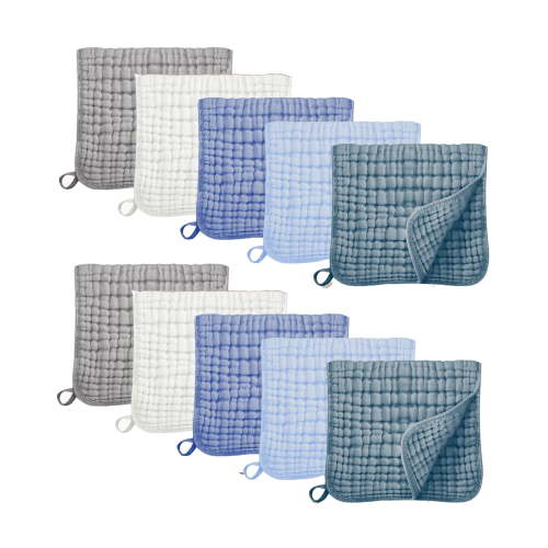 VOMARHUG Muslin Burp Cloths for Baby,100% Cotton Burping Cloths for Boys Girls,Large 20''X10'' Extra Soft and Absorbent 10 Pack - Walmart.ca