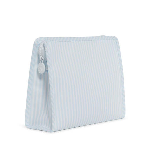 Roadie Large Zip Pouch Pimlico Stripe Light Blue by TRVL Design
