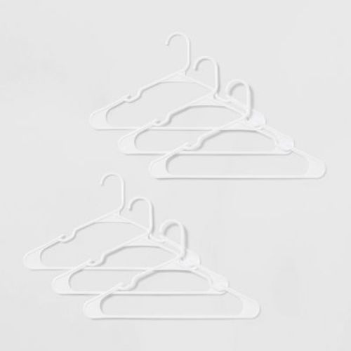 100ct Plastic Hangers - White - Brightroom™