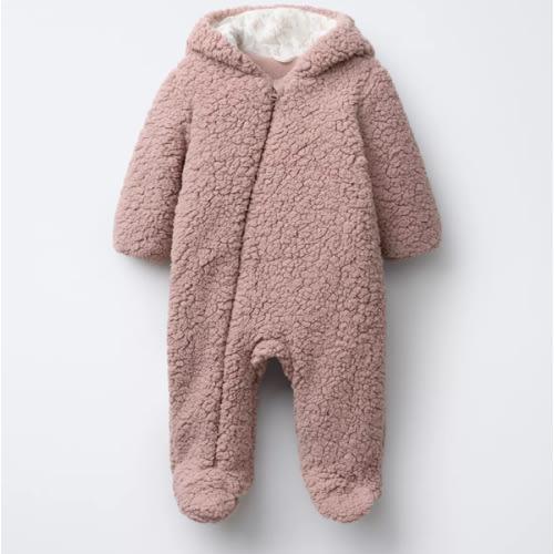 POLAR FLEECE ROMPER - Dusty pink | ZARA United States