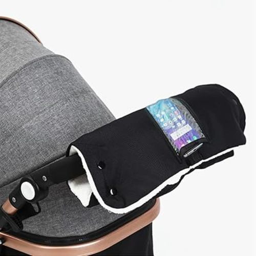360° Warmth Locking armrest Stroller Gloves Hand Muff,Perfect Stroller Accessory for Cold Weather, Wind and rain Cover Stroller Mittens for Handlebars and Stroller
