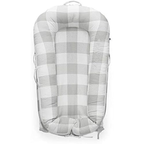 DockATot Deluxe+ Dock - The All in One Portable & Lightweight Baby Lounger - Suitable from 0-8 Months (Natural Buffalo)