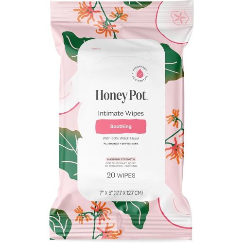 The Honey Pot Company - Feminine Wipes - Soothing Witch Hazel -30ct