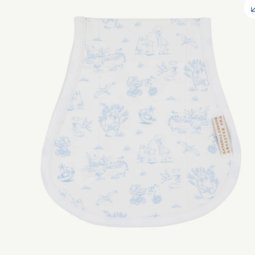 Oopsie Daisy Burp Cloth - Sir Proper's Sweet Arrival (Blue)