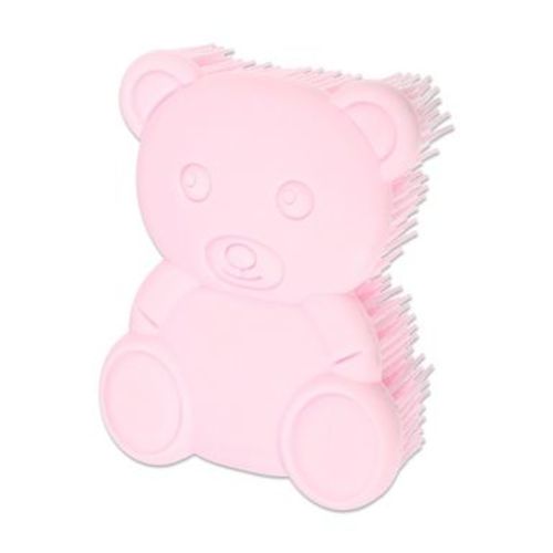 Unique Bargains Soft Silicone Body Scrubber Sensory Brushes Pink 1 Pc