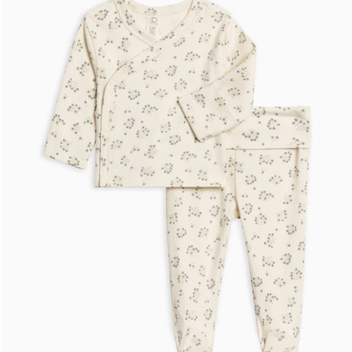 Riley 2 Piece Kimono Top and Pant Set - Hayden Floral / Denim + Mist