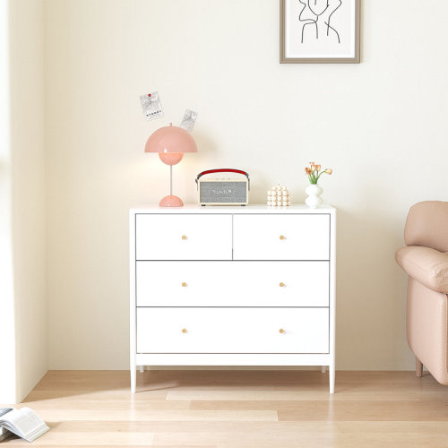 Ebern Designs 4-Drawer Kids Dresser, Wooden Storage Cabinet | Wayfair
