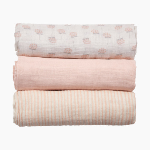 3 Pack Organic Muslin Swaddle - Floral Bunch