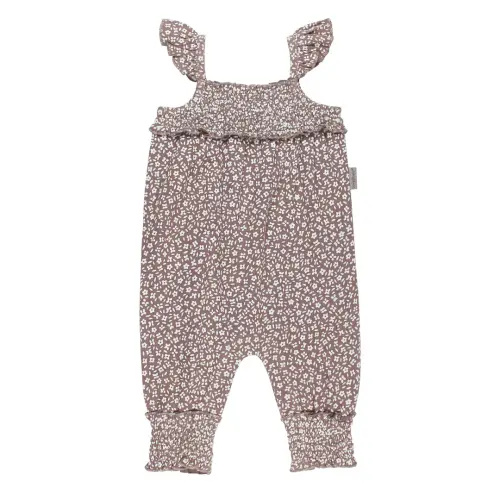 Almond Floral | Organic Muslin Sleeveless Romper – L'ovedbaby