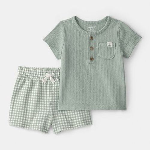 Baby Boy Carter's 2-Pc. Gingham Top & Shorts Set