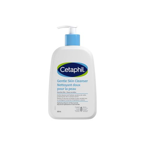 Cetaphil Gentle Skin Cleanser (500ml) - Hydrating Face Wash & Body Wash - Ideal for Sensitive, Dry Skin - Non-Irritating, Fragrance-Free and Dermatologist Recommended