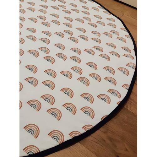 Playmat - Rainbow, round or rectangle play mat